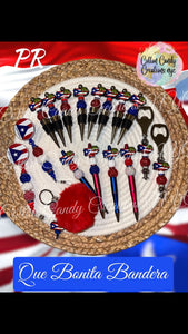 Puerto Rico Pride...Pens, Wine stoppers, Keychains